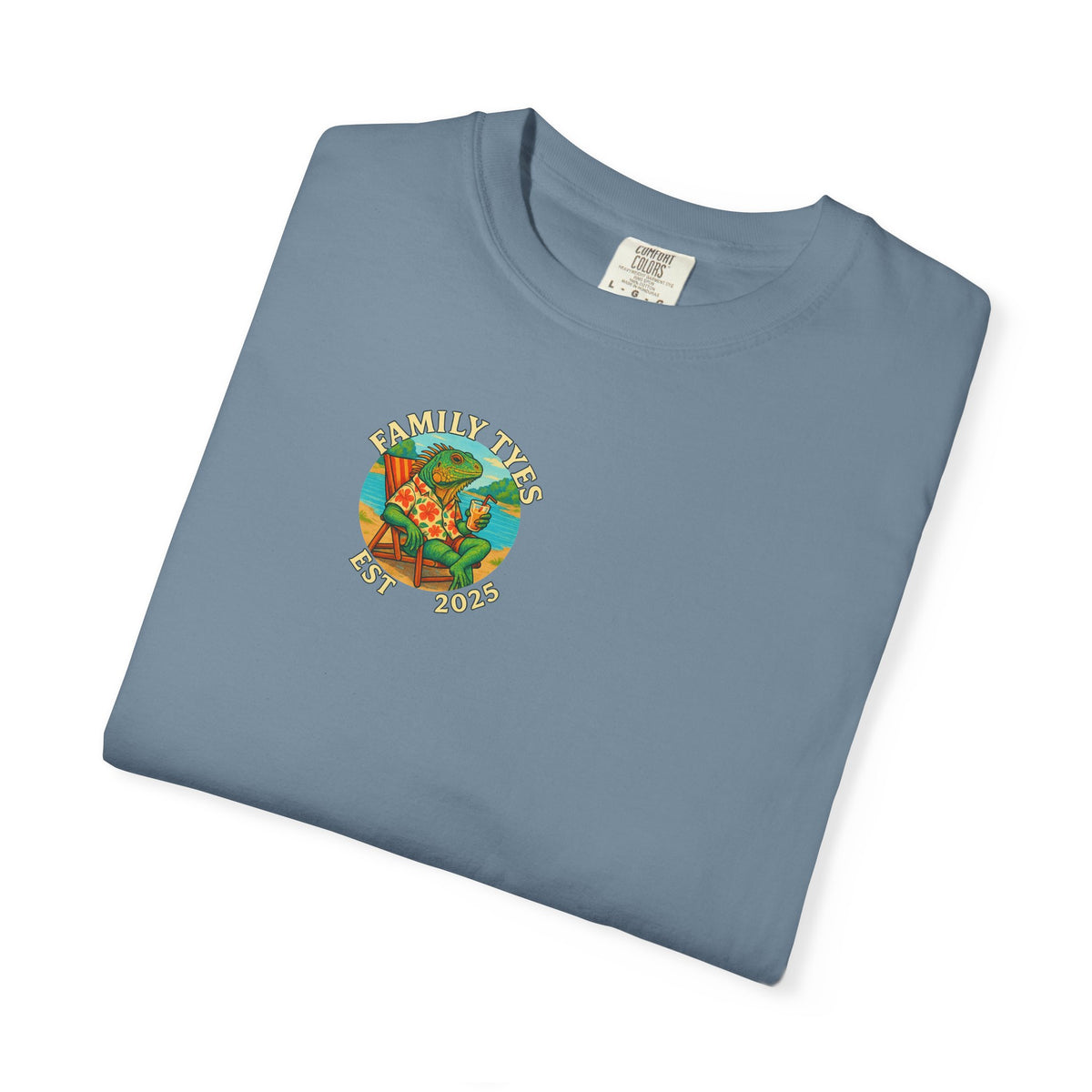 Chilled iguana party time Unisex Garment-Dyed T-Shirt - Family Tyes & Find Your Zen Design