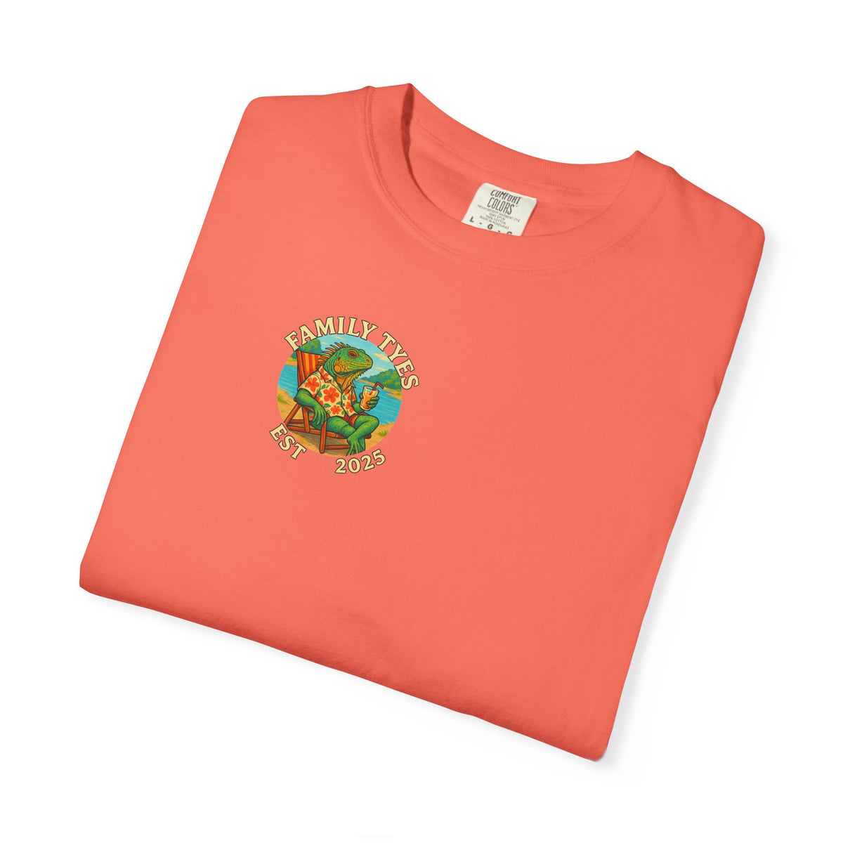 Chilled iguana party time Unisex Garment-Dyed T-Shirt - Family Tyes & Find Your Zen Design