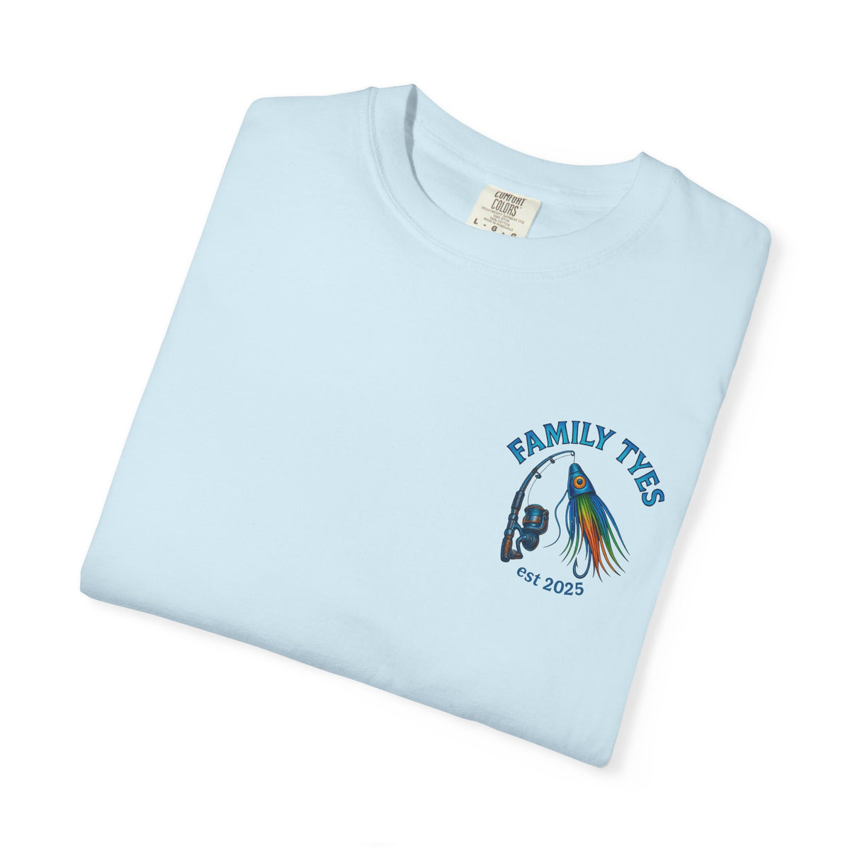 Sailfish— Family Ties Fishing T-Shirt, Unisex Garment-Dyed Tee, Gift for Fishermen, Summer Apparel, Dad Gift, Casual Wear