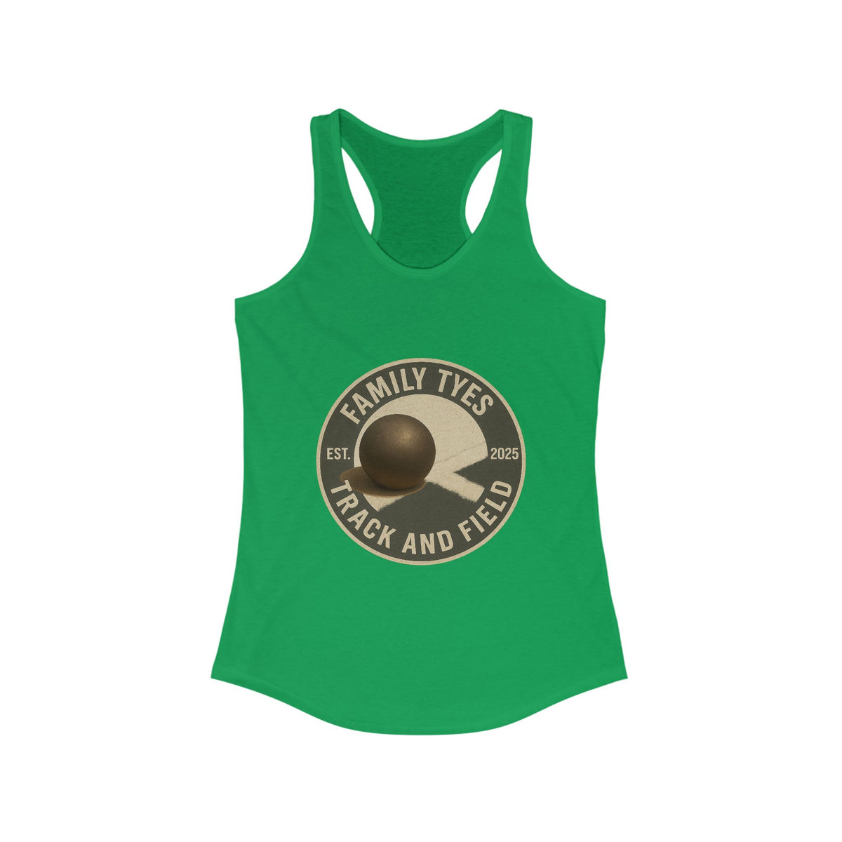Shotput Track and Field Racerback Tank for Women - Family Tyes - EST 2025