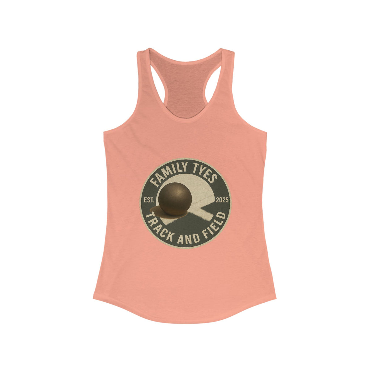 Shotput Track and Field Racerback Tank for Women - Family Tyes - EST 2025