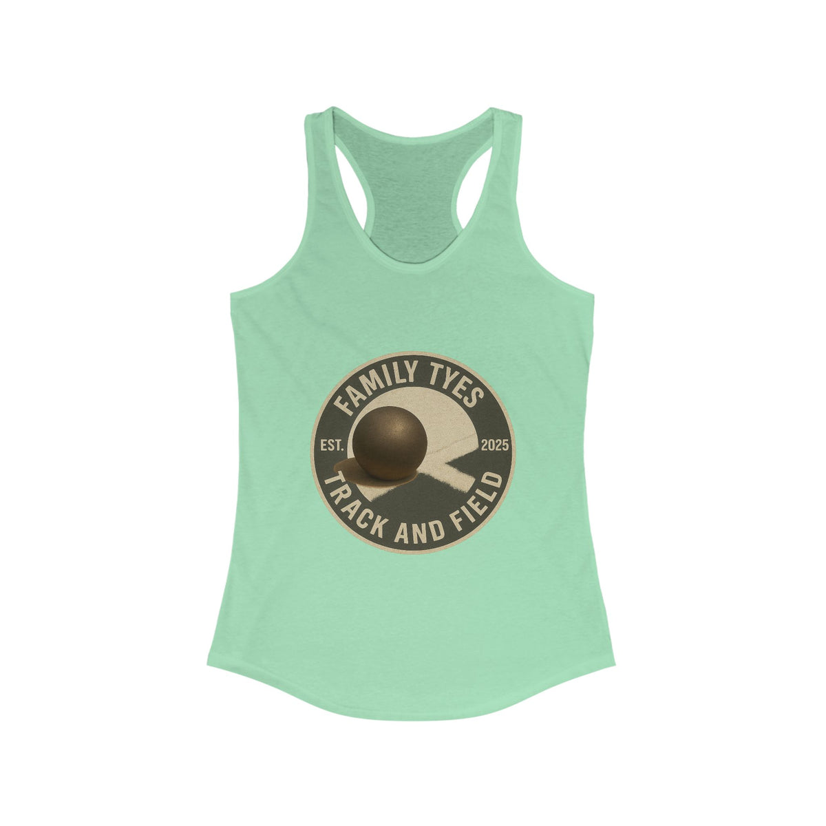 Shotput Track and Field Racerback Tank for Women - Family Tyes - EST 2025