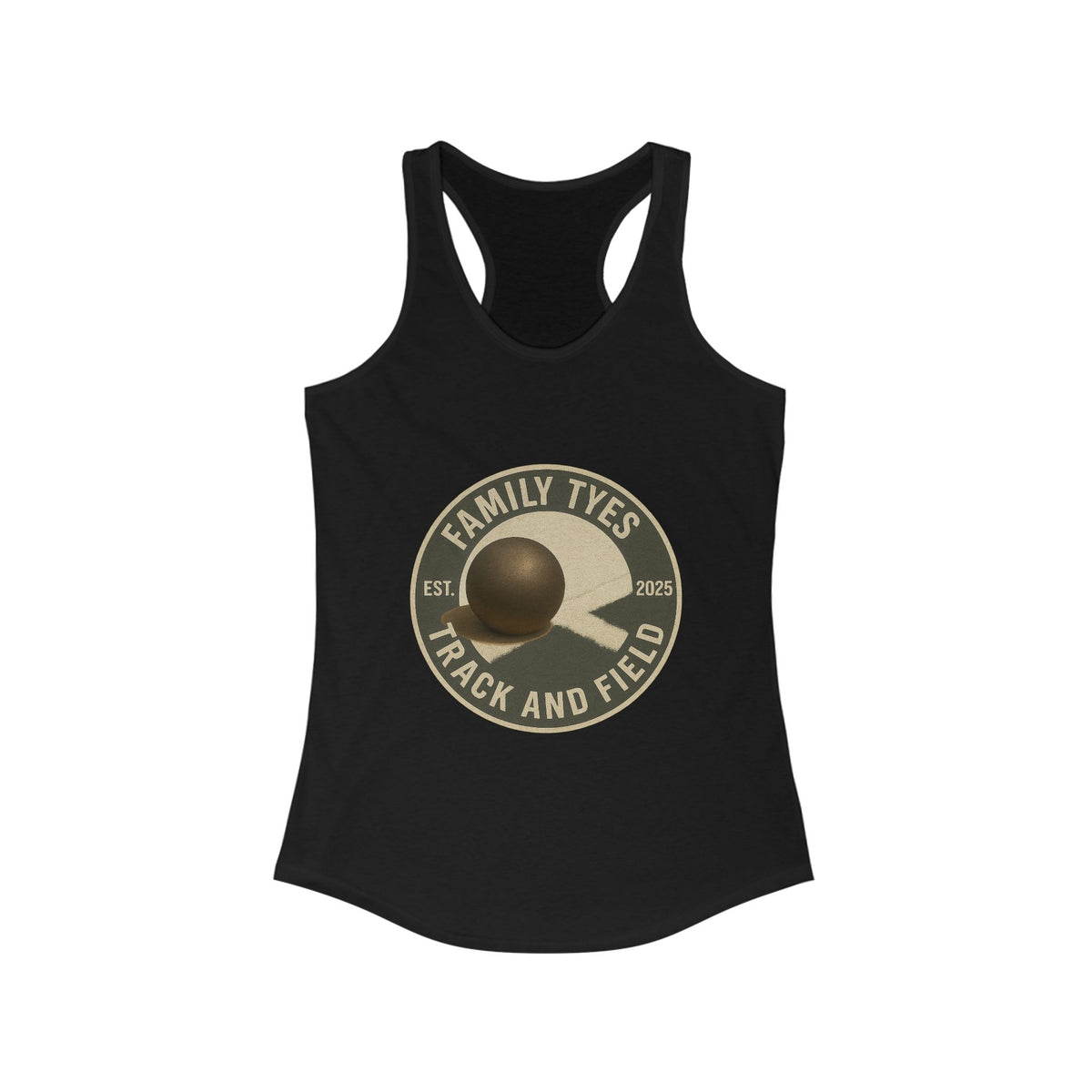 Shotput Track and Field Racerback Tank for Women - Family Tyes - EST 2025