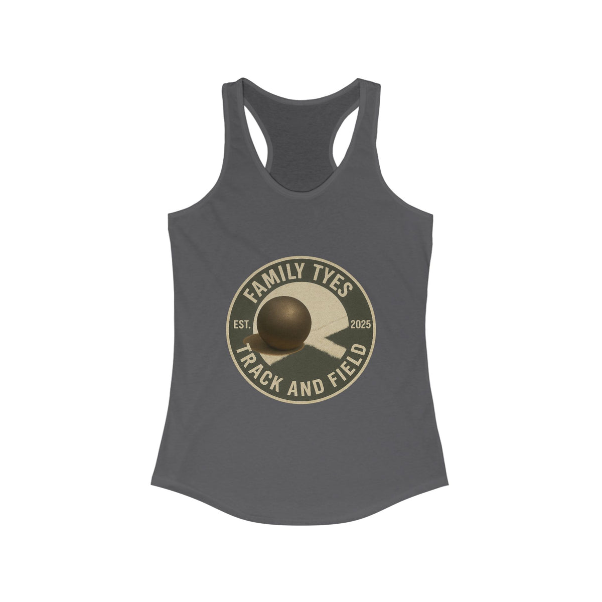 Shotput Track and Field Racerback Tank for Women - Family Tyes - EST 2025