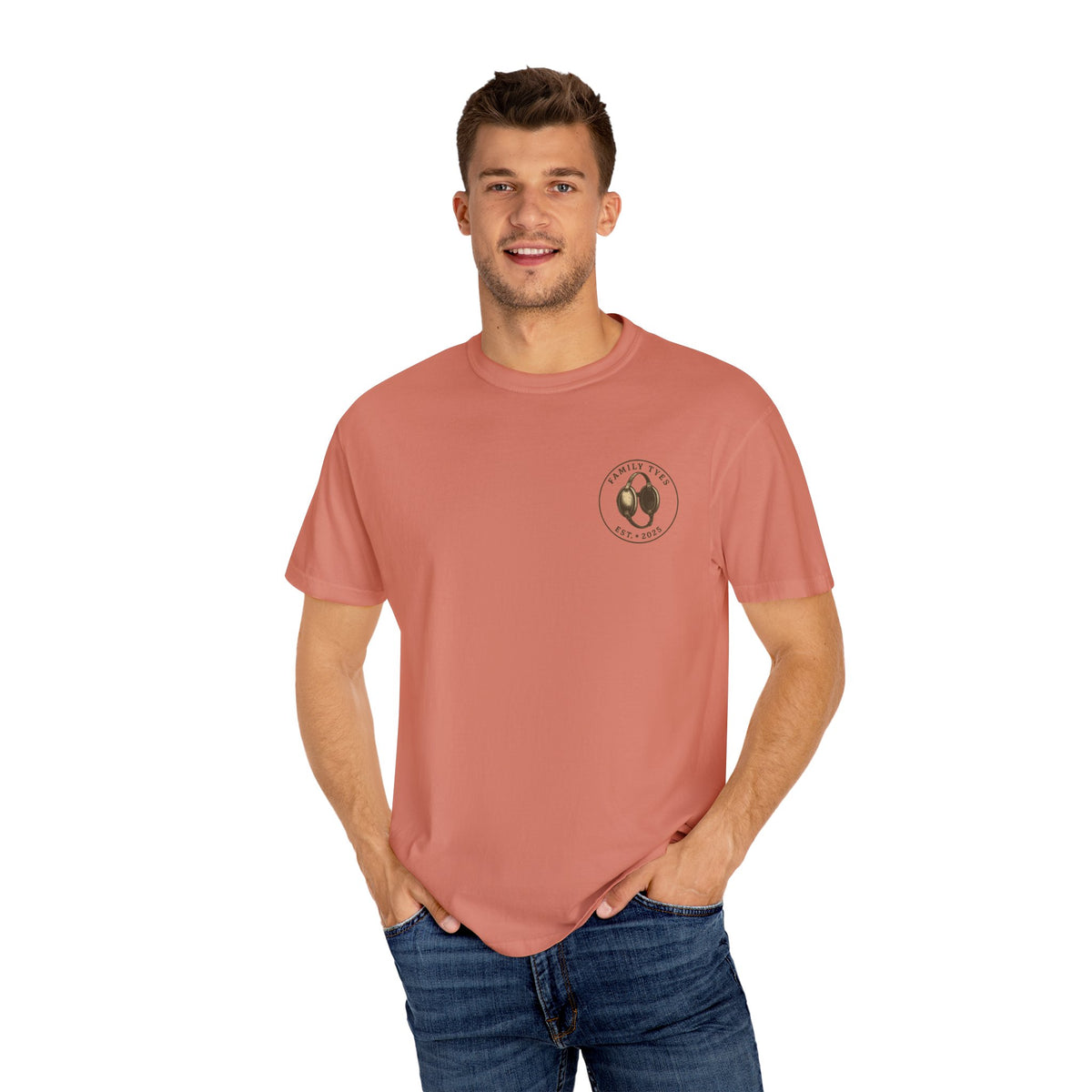 Big Five Wrestling Funny Unisex Garment-Dyed T-Shirt - "Take The Shot" Rhinoceros Design