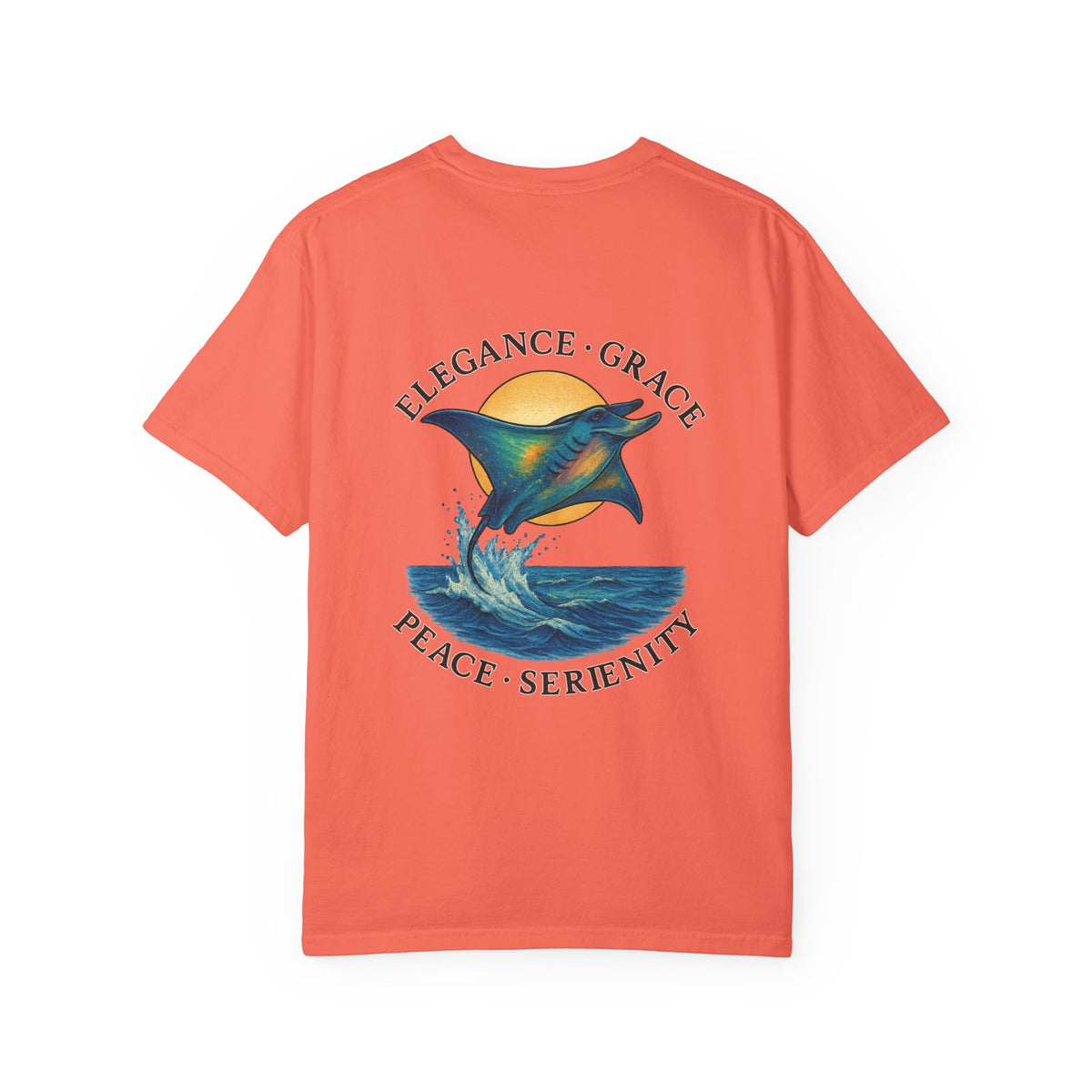 Ocean collection unisex’s Garment-Dyed T-shirt | Family Tyes 2025 Dolphin Design
