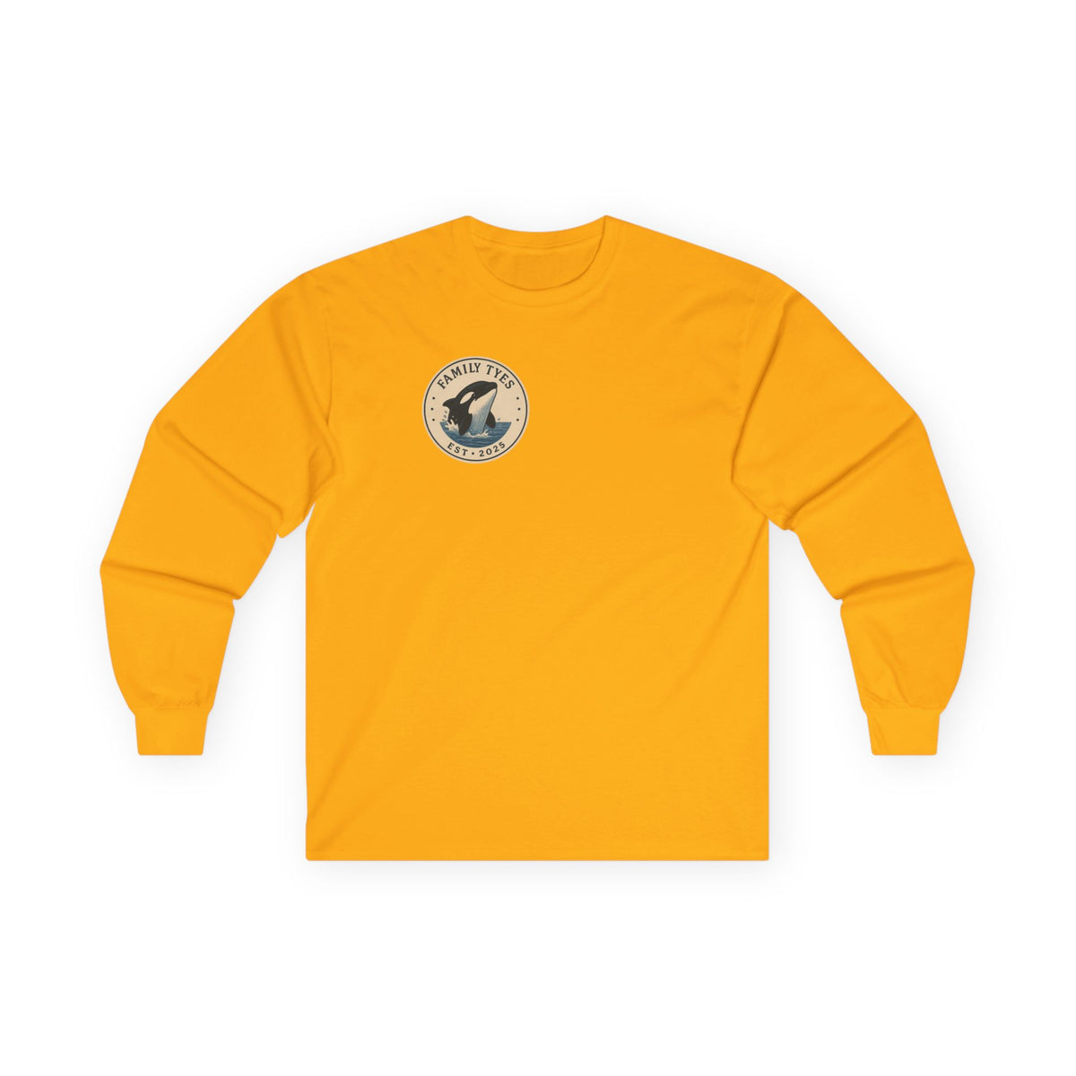 Unisex Long Sleeve Tee - Intelligent and Powerful Whale Design
