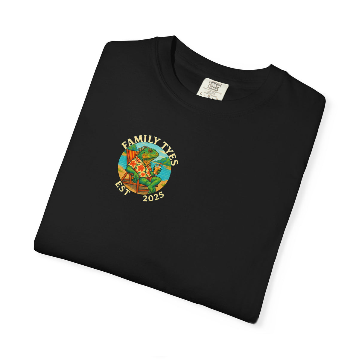 Chilled iguana party time Unisex Garment-Dyed T-Shirt - Family Tyes & Find Your Zen Design