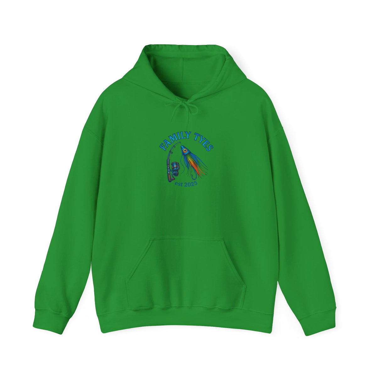 Family Ties Fishing Hoodie - Cozy Sweatshirt for Family Time, Beach Days, Fishing Trips, Gifts for Fishermen, Ocean Adventure Apparel