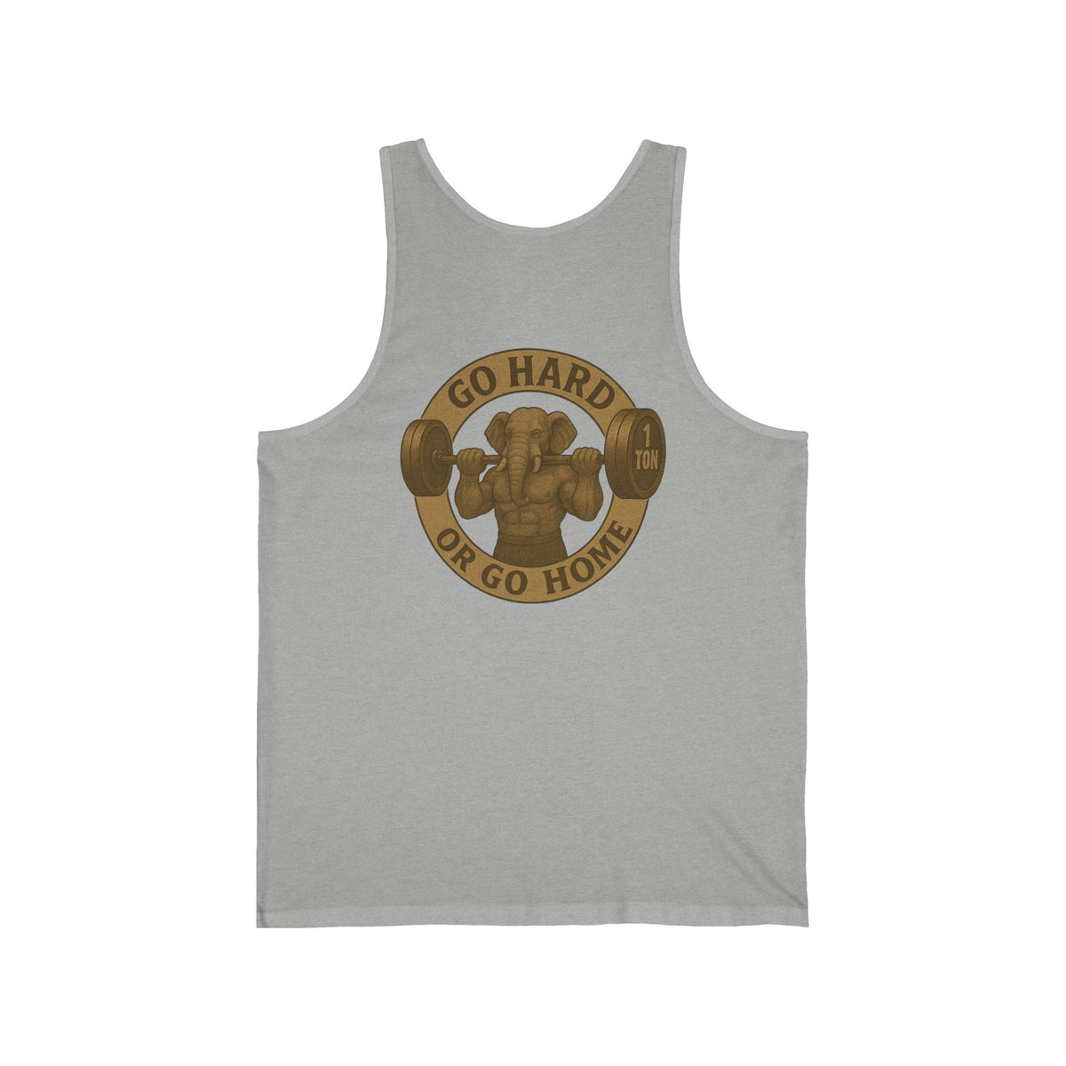 Family Tyes & Go Hard Unisex Jersey Tank - Workout & Fitness Tank Top