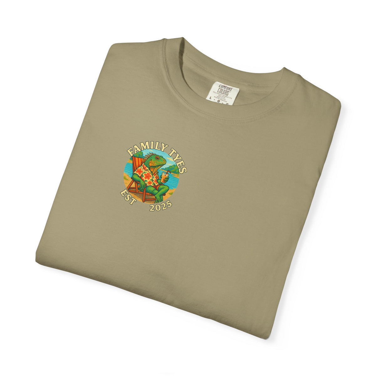 Chilled iguana party time Unisex Garment-Dyed T-Shirt - Family Tyes & Find Your Zen Design