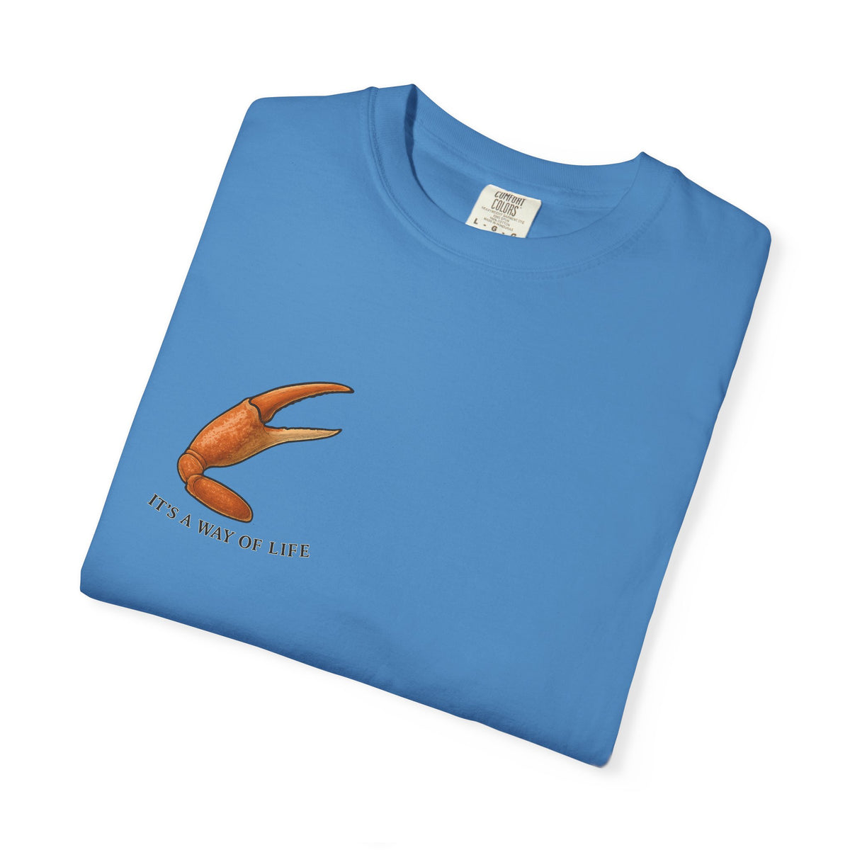 Family Tyes Crab Graphic T-Shirt - Unisex Garment-Dyed Tee