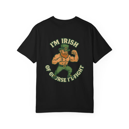 Irish collection Unisex Garment-Dyed T-Shirt - Irish Defender Tee for St. Patrick's Day