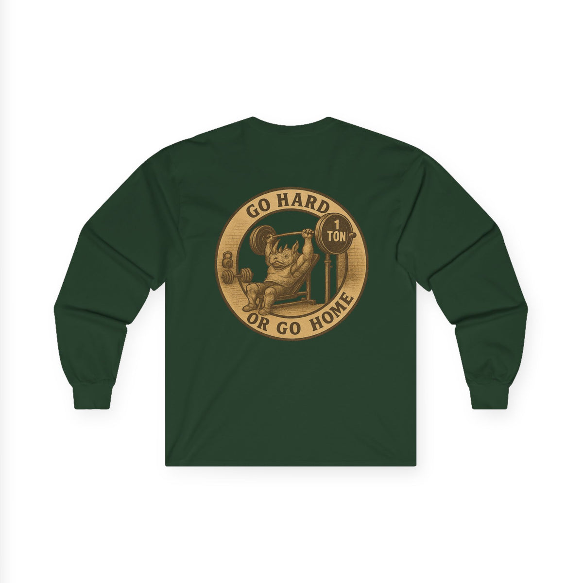 Weightlifting collection  Fitness Enthusiast Long Sleeve Tee - Go Hard or Go Home