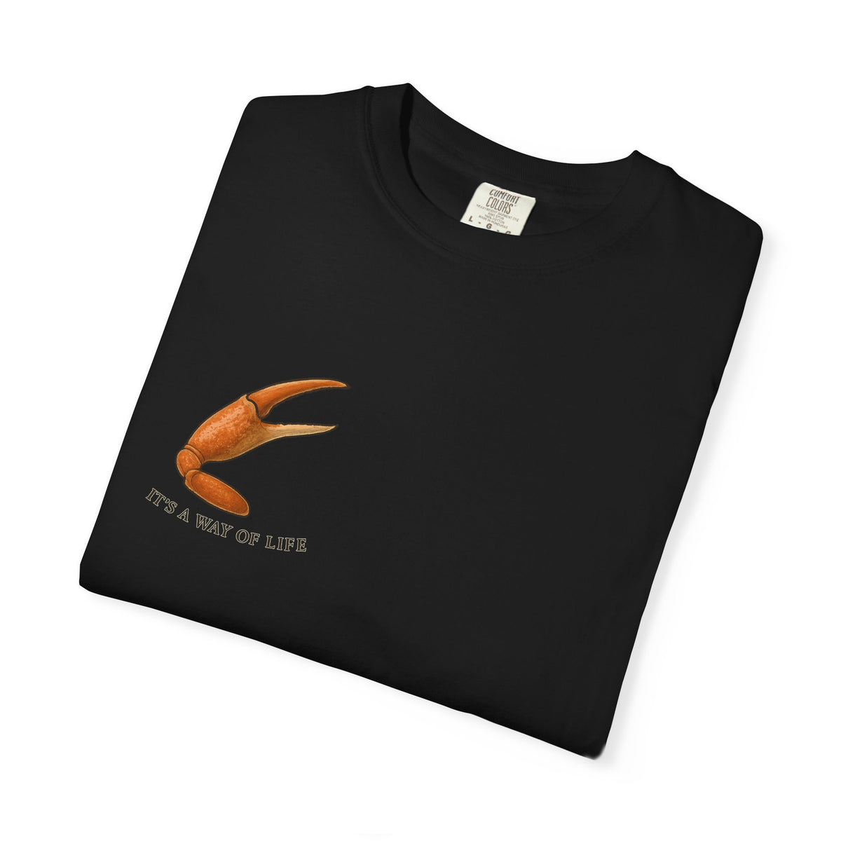 Family Tyes Crab Graphic T-Shirt - Unisex Garment-Dyed Tee