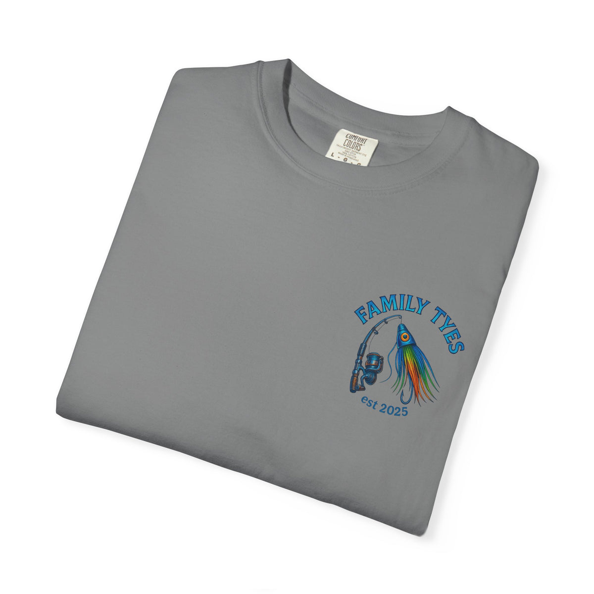 Sailfish— Family Ties Fishing T-Shirt, Unisex Garment-Dyed Tee, Gift for Fishermen, Summer Apparel, Dad Gift, Casual Wear