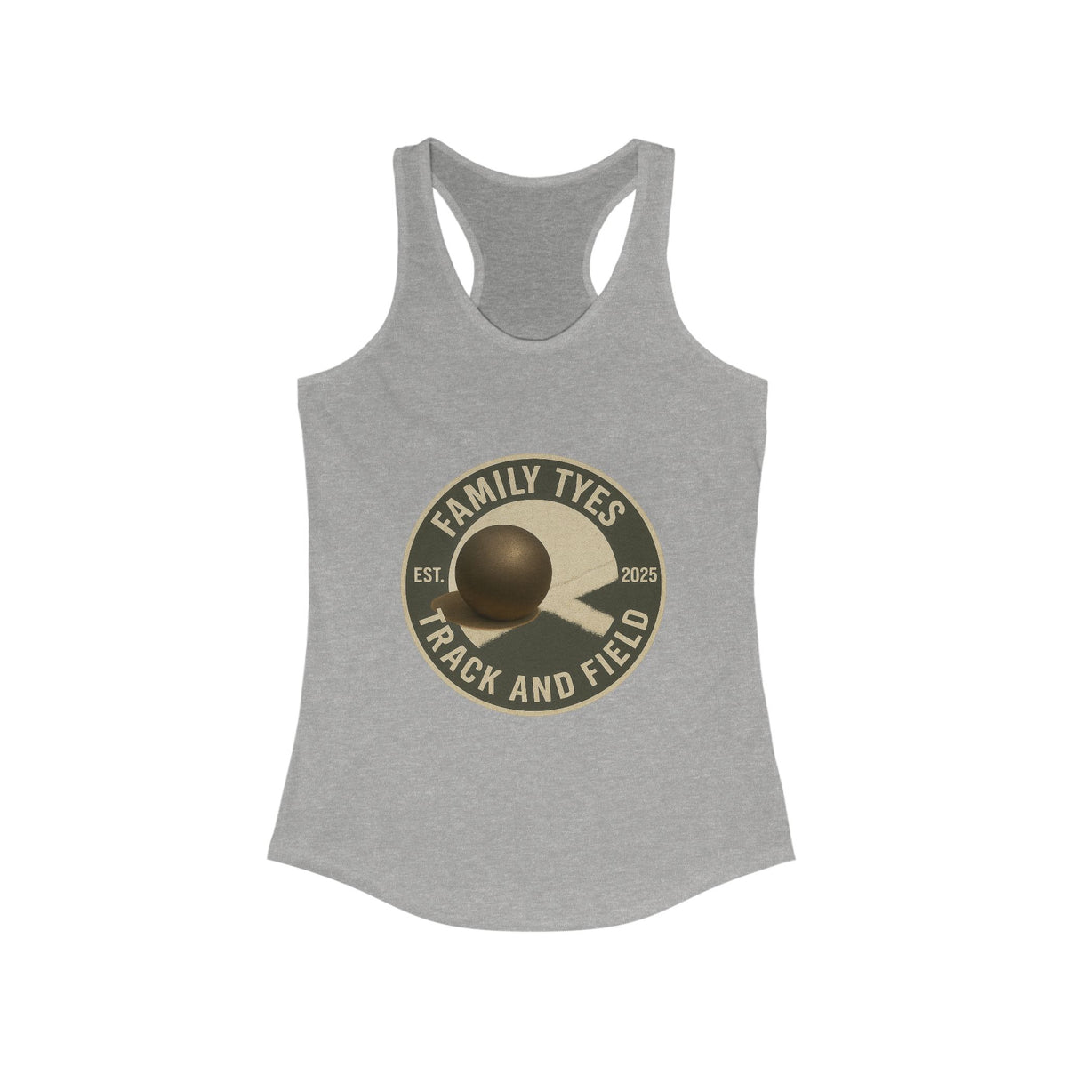 Shotput Track and Field Racerback Tank for Women - Family Tyes - EST 2025