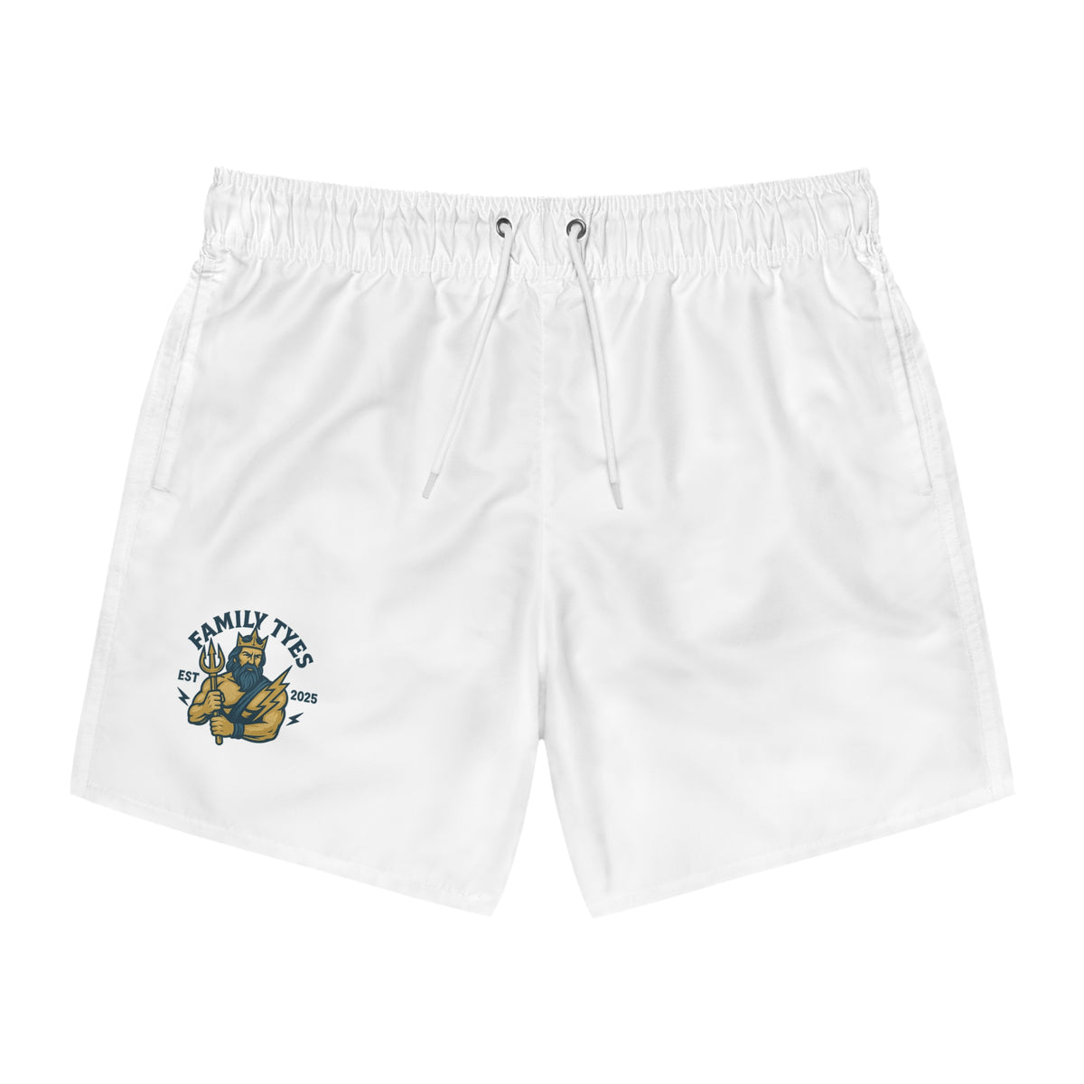 King Triton Family Ties Custom Swim Trunks, Beachwear, Swimwear, Summer Fashion, Pool Party Essentials, Family Reunion Gifts