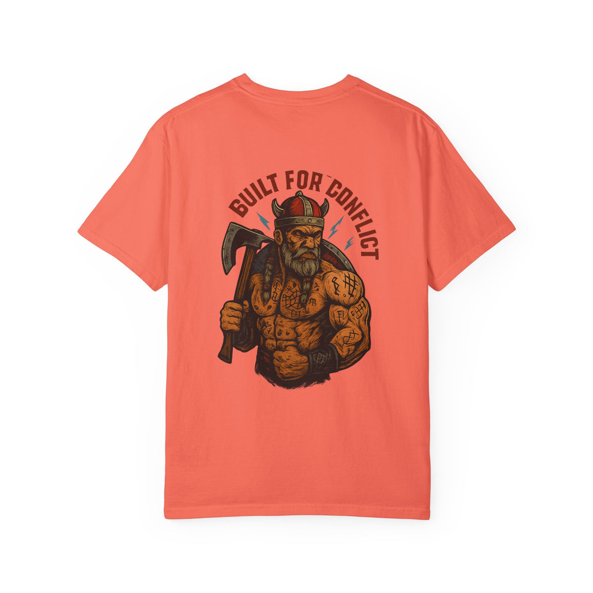Built for conflict VIKING Unisex Garment-Dyed T-shirt - Family Ties, Guilt for Conflict, Casual Wear, Gift for Him, Father's Day Tee