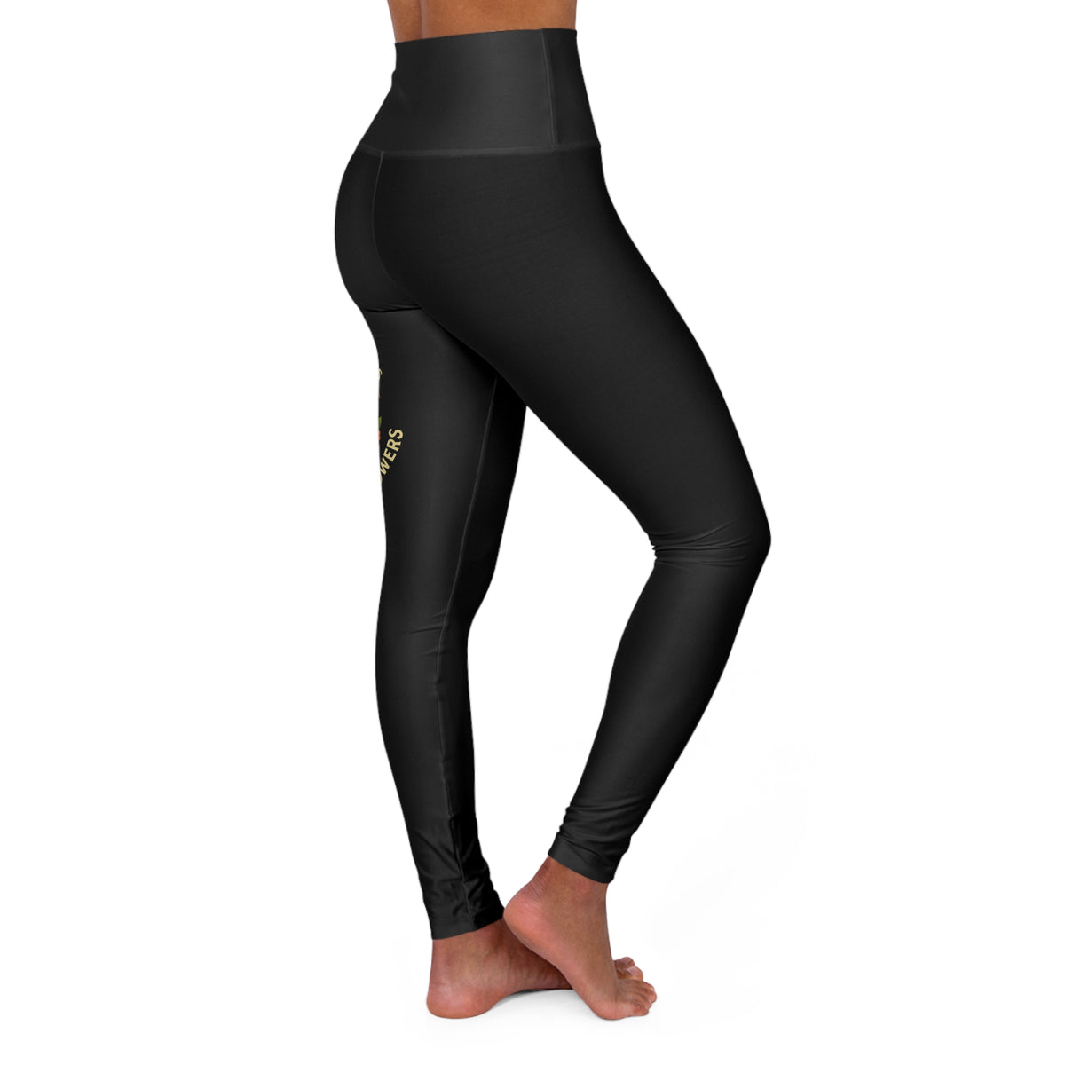Copy of High Waisted Yoga Leggings with Save The Bees  Design | Comfortable & Stylish Activewear