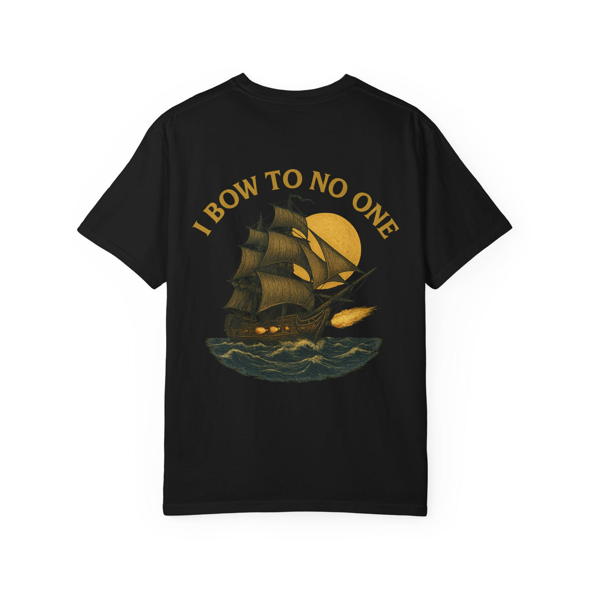 Pirate Mysterious Ship Graphic T-Shirt, Unisex Event Apparel, Casual Gift for Sailors, Halloween Theme, Adventure Lover's Top