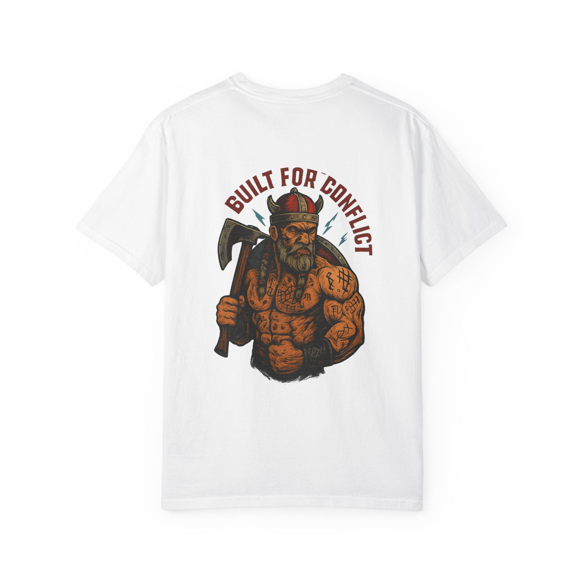 Built for conflict VIKING Unisex Garment-Dyed T-shirt - Family Ties, Guilt for Conflict, Casual Wear, Gift for Him, Father's Day Tee