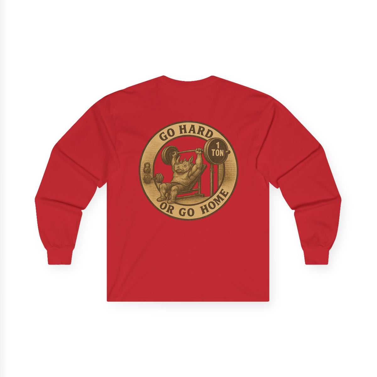 Fitness Enthusiast Long Sleeve Tee - Go Hard or Go Home