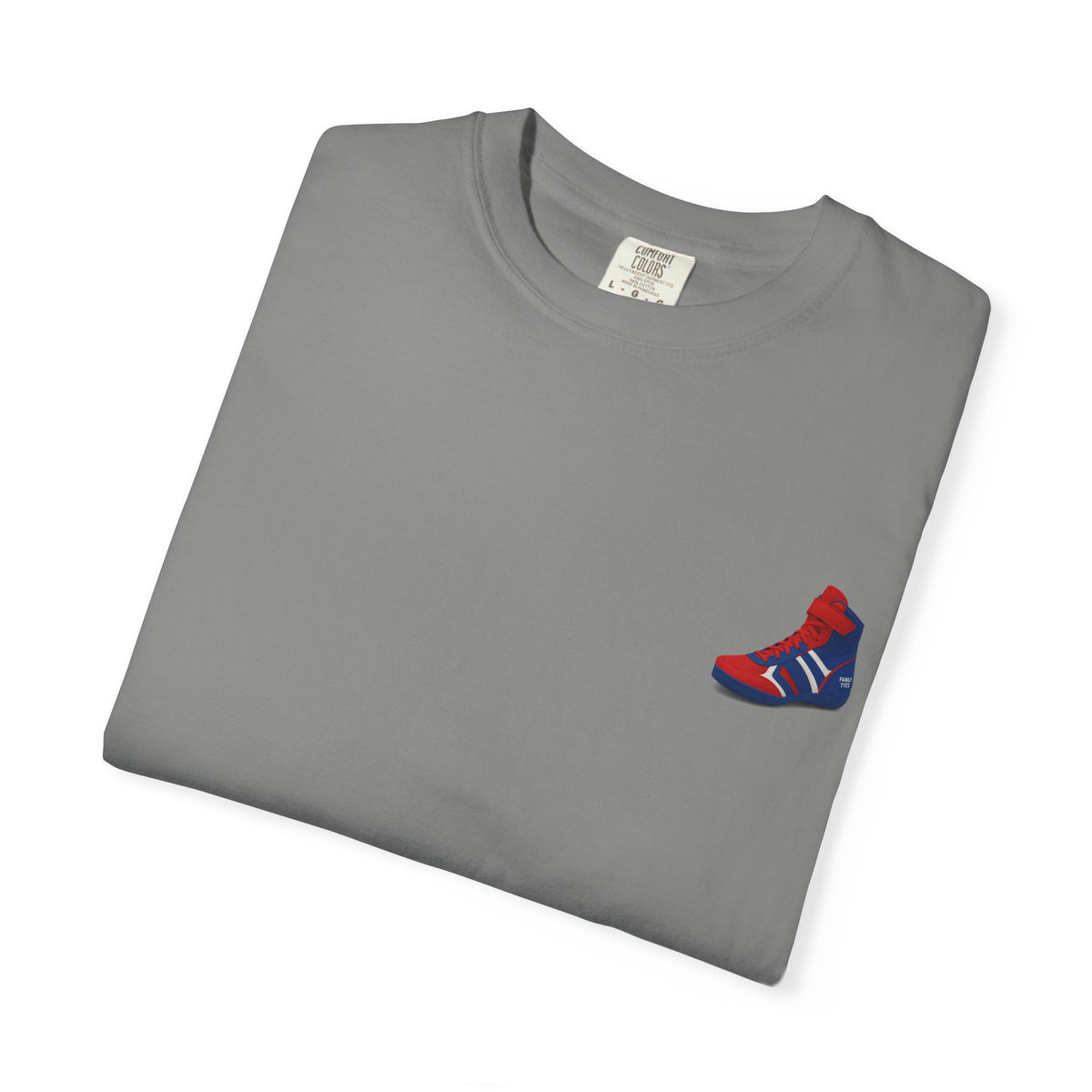 Wrestling Unisex Garment-Dyed T-shirt with Fun Typography