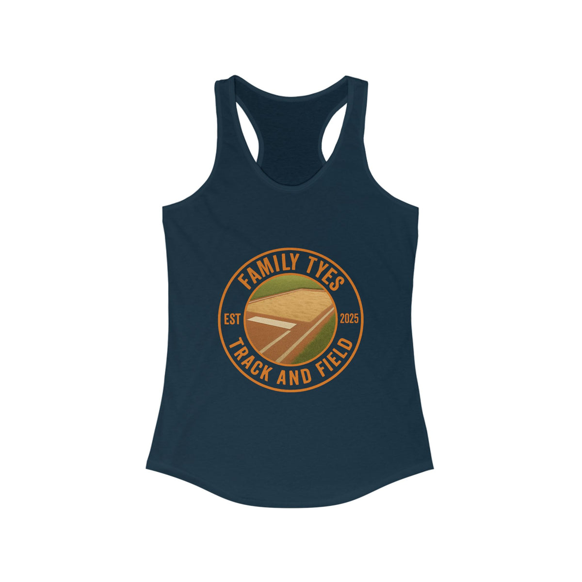 Family Tyes Track and Field Women's Racerback Tank