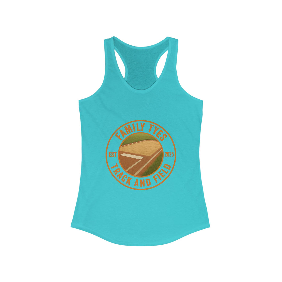 Family Tyes Track and Field Women's Racerback Tank