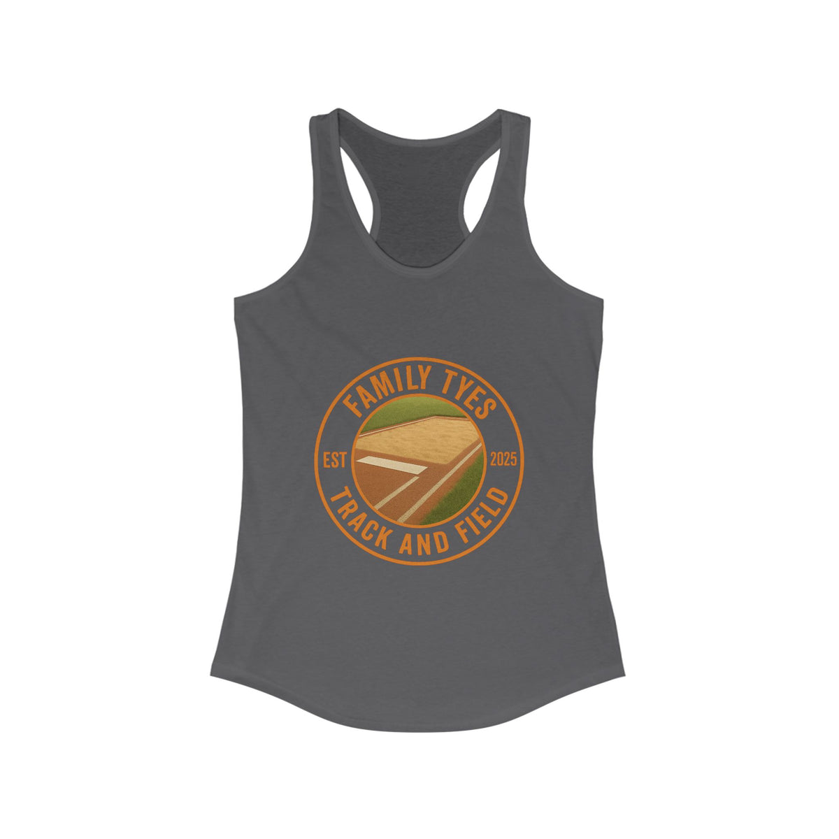 Family Tyes Track and Field Women's Racerback Tank