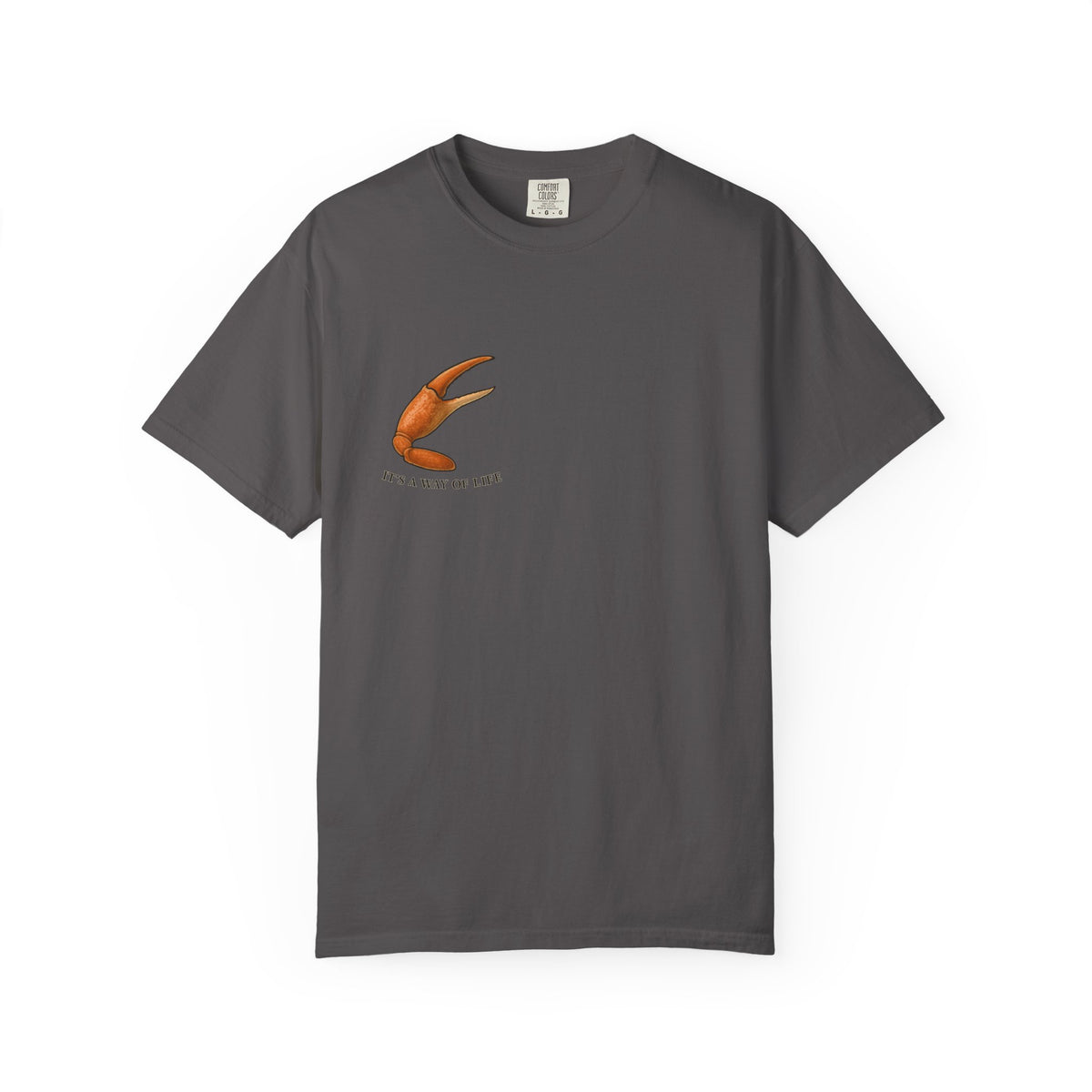 Family Tyes Crab Graphic T-Shirt - Unisex Garment-Dyed Tee