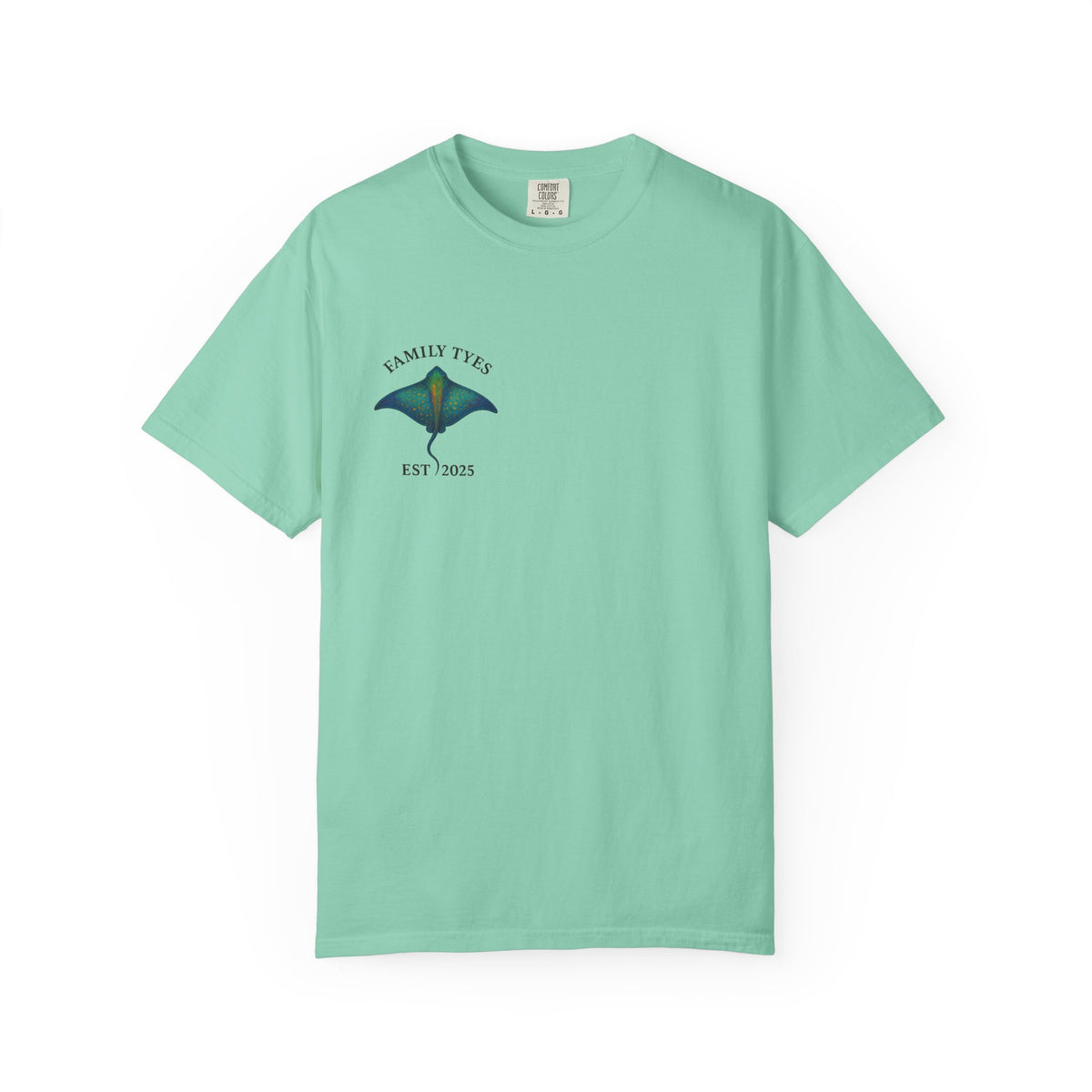Manta ray Unisex Garment-Dyed T-shirt | Family Tyes 2025 Dolphin Design