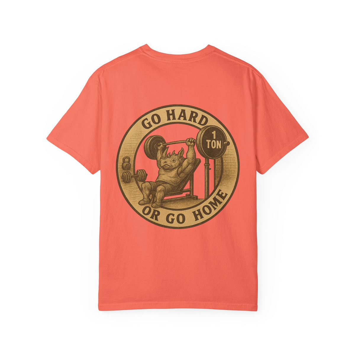 Motivational Workout T-Shirt - "Go Hard or Go Home" Gym Tee