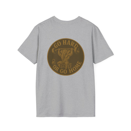 Unisex Workout T-Shirt | Go Hard or Go Home | Vintage Gym Style