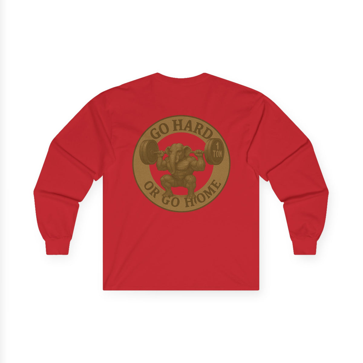 Motivational Long Sleeve Tee - Go Hard or Go Home