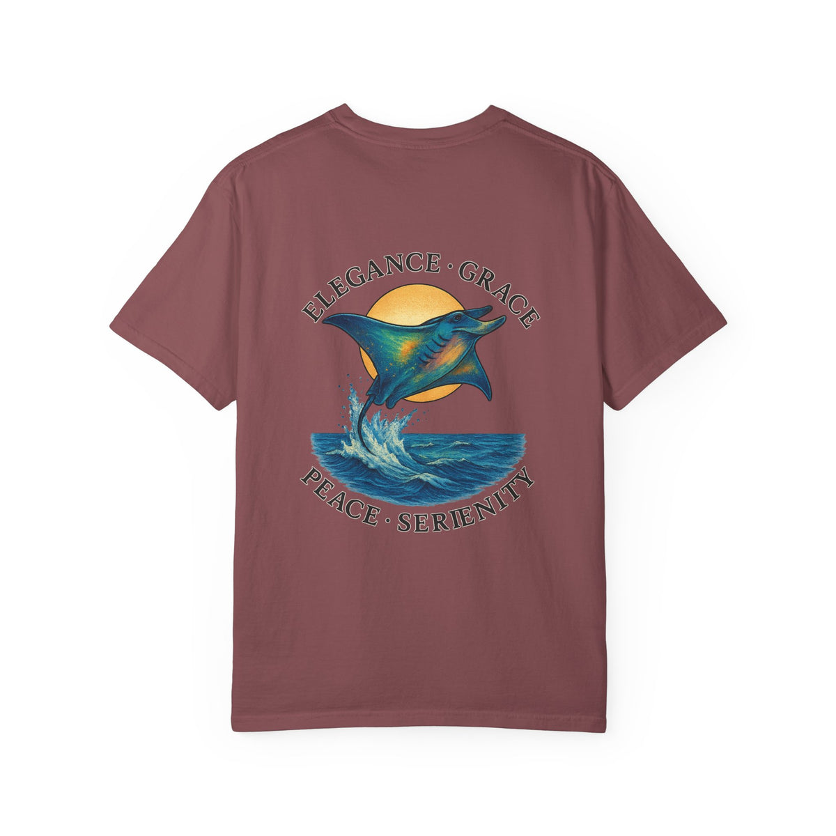Ocean collection unisex’s Garment-Dyed T-shirt | Family Tyes 2025 Dolphin Design