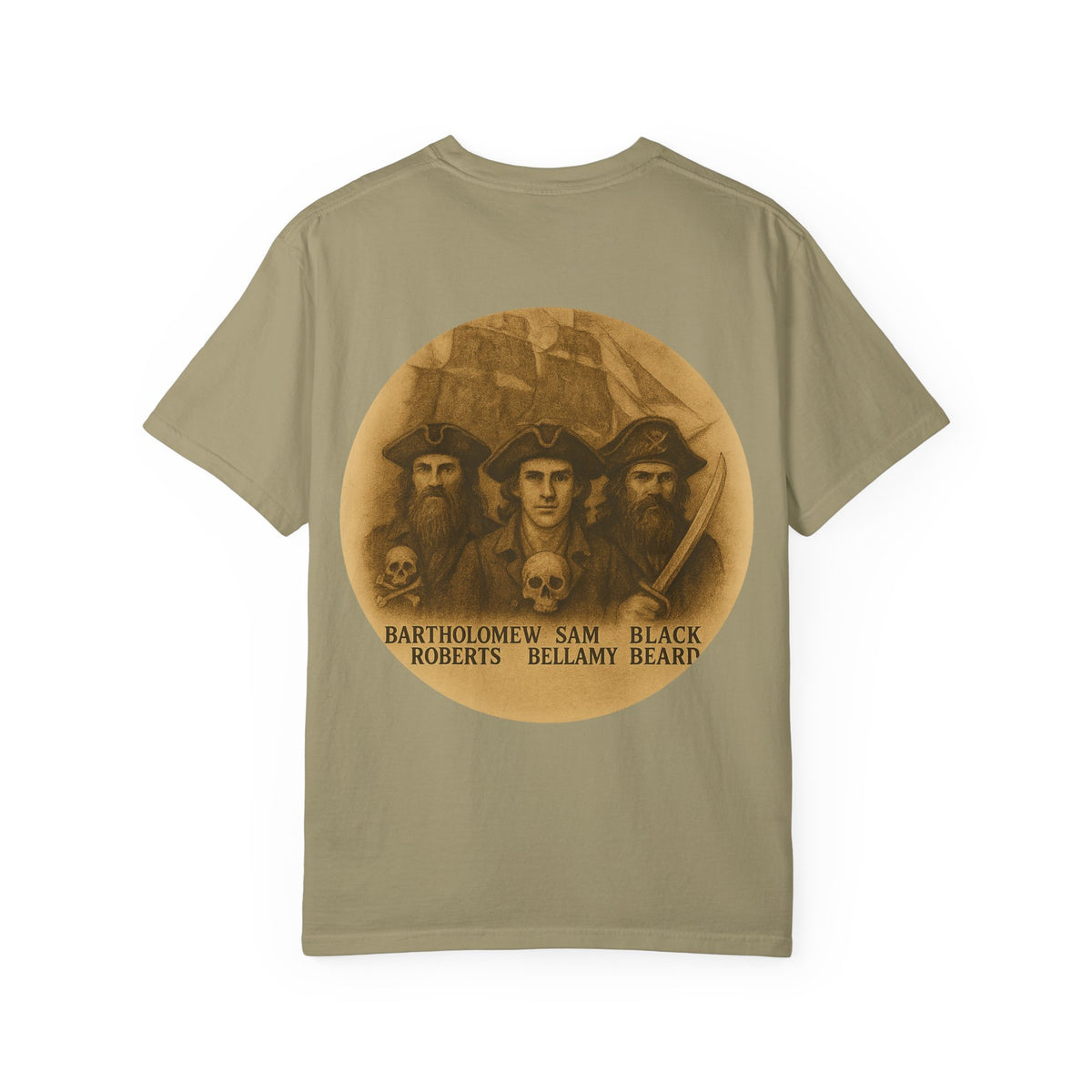 Vintage Pirate T-Shirt, Unisex Garment-Dyed Tee, Retro Pirate Apparel, Pirate Lover Gift, Halloween Costume Top