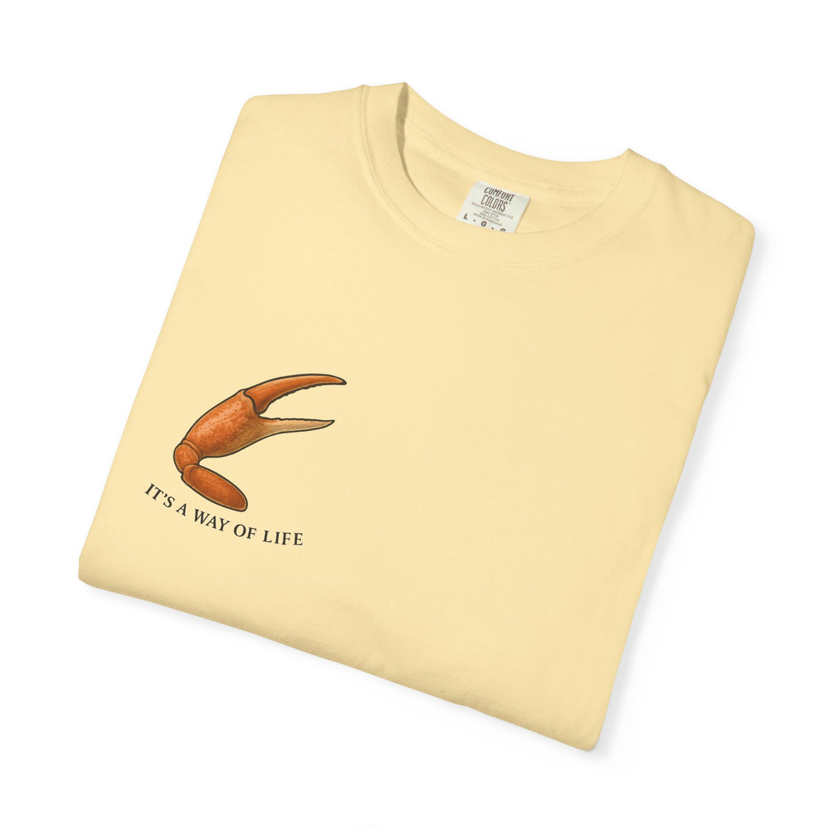 Family Tyes Crab Graphic T-Shirt - Unisex Garment-Dyed Tee