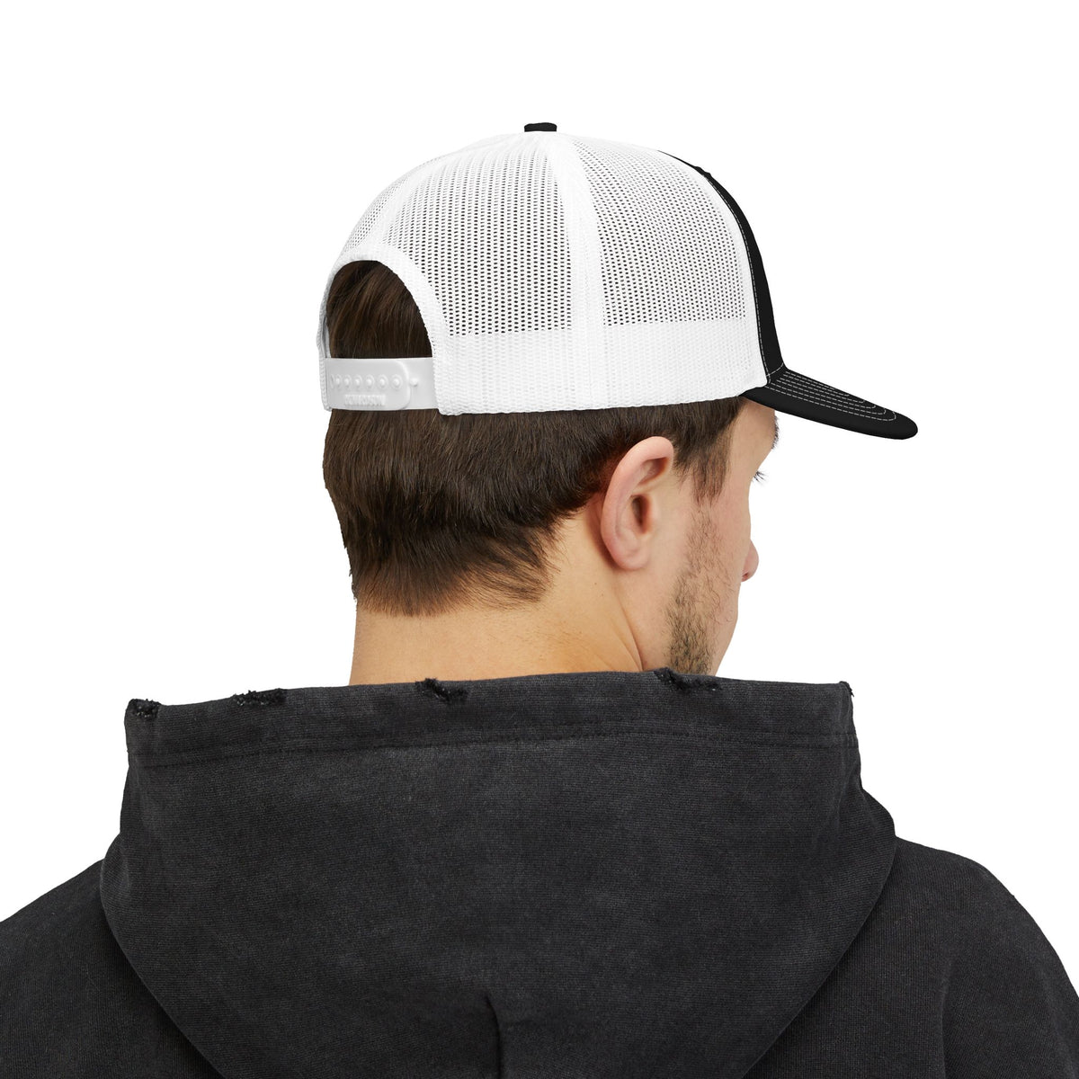 Embroidered Shark Snapback Trucker Cap | Family Vibes, Casual Beachwear, Outdoor Adventures, Gift for Men, Unique Embroidery