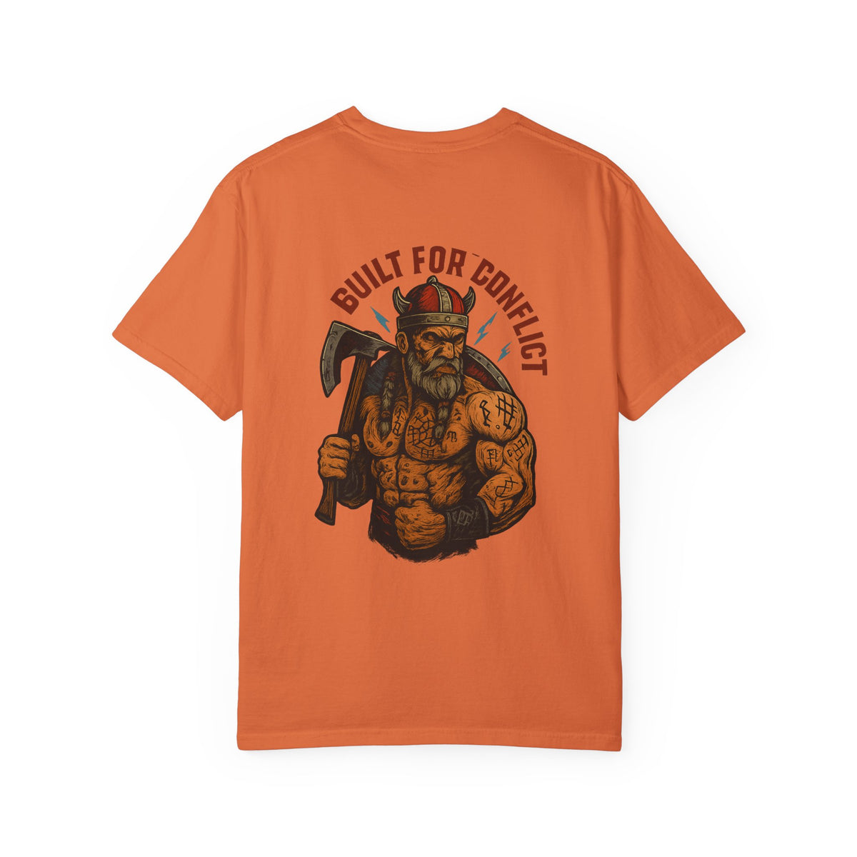 Built for conflict VIKING Unisex Garment-Dyed T-shirt - Family Ties, Guilt for Conflict, Casual Wear, Gift for Him, Father's Day Tee