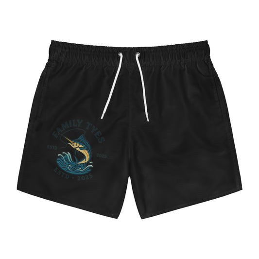 Family Tyes Fish Swim Trunks - ESTD 2025, Perfect for Summer Fun!
