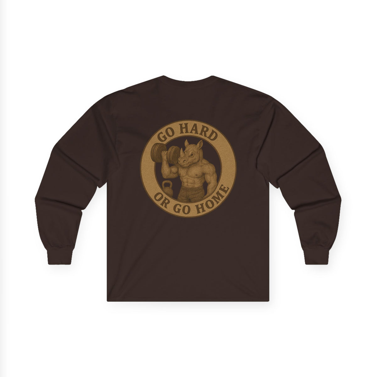Strength & Motivation Long Sleeve Tee, Gym Shirt, Workout Apparel, Fitness Gift, Go Hard or Go Home Clothing