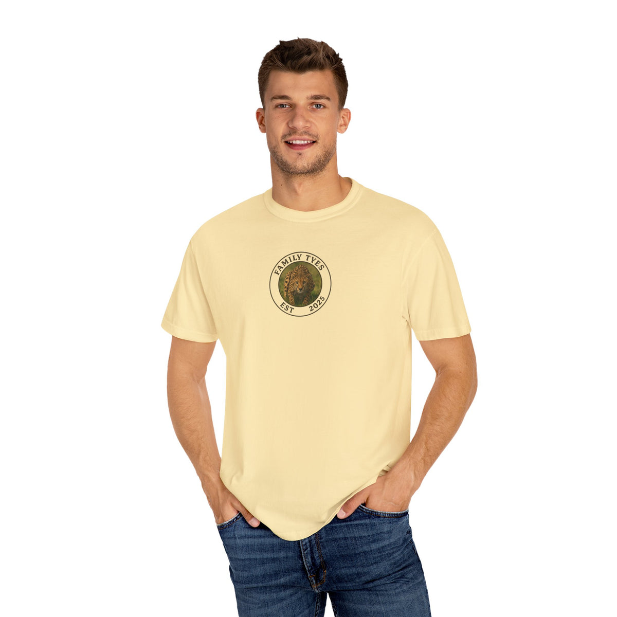 Unisex Garment-Dyed T-shirt - Family Year & Know No Boundaries Design