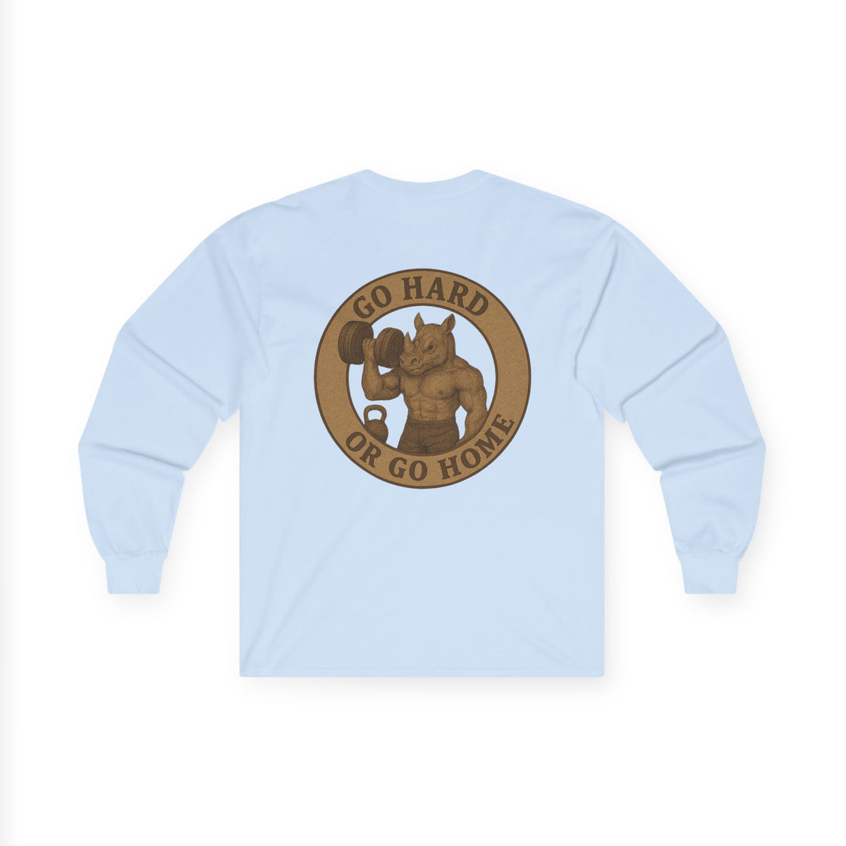 Strength & Motivation Long Sleeve Tee, Gym Shirt, Workout Apparel, Fitness Gift, Go Hard or Go Home Clothing