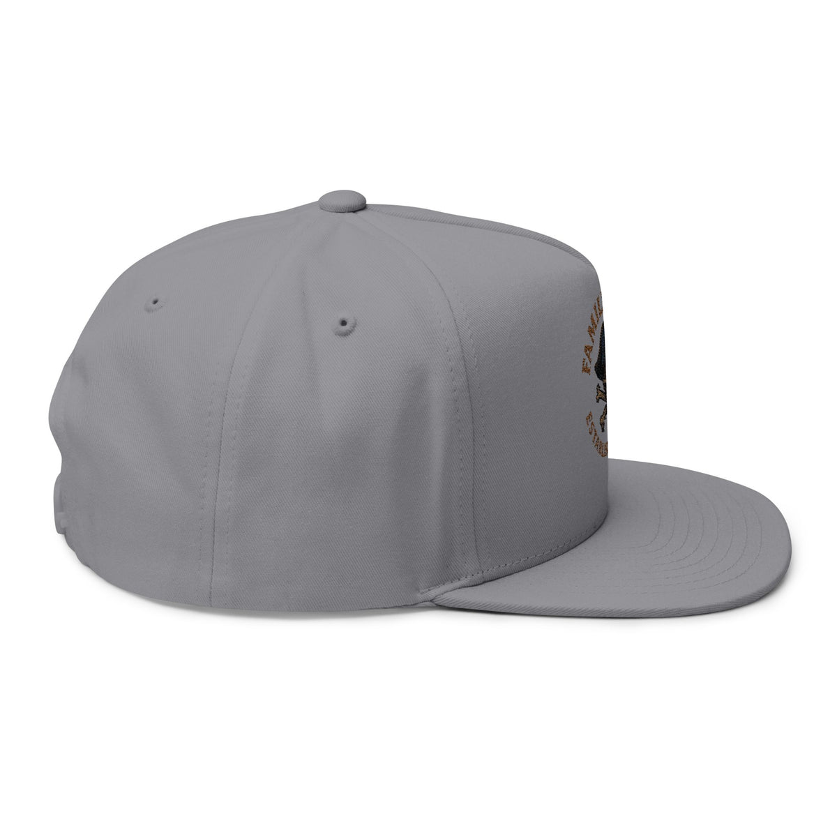Pirate Embroidered Family Tyes Flat Bill Cap