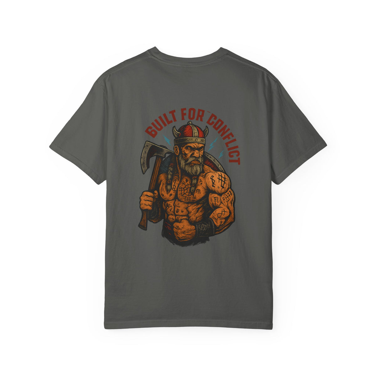 Built for conflict VIKING Unisex Garment-Dyed T-shirt - Family Ties, Guilt for Conflict, Casual Wear, Gift for Him, Father's Day Tee