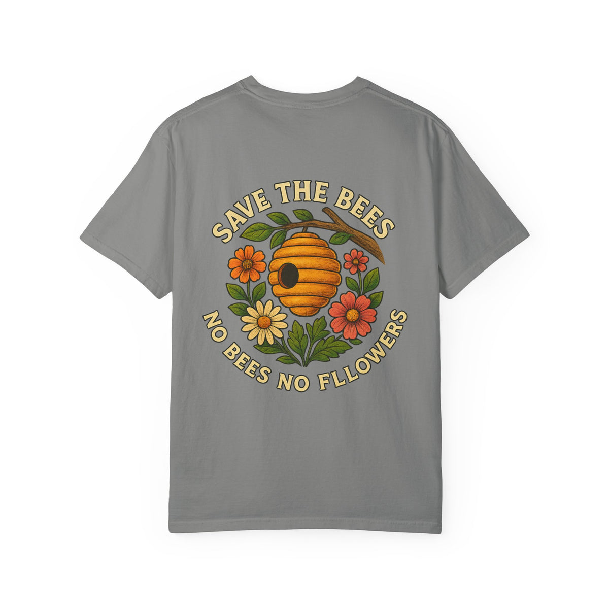 Save the bees Unisex Garment-Dyed T-Shirt - Family Tyes & Find Your Zen Design