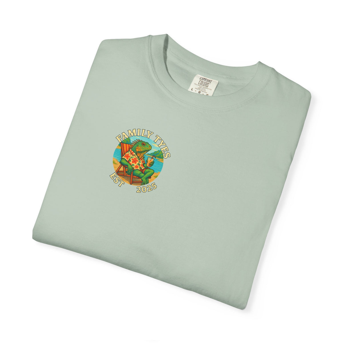 Chilled iguana party time Unisex Garment-Dyed T-Shirt - Family Tyes & Find Your Zen Design