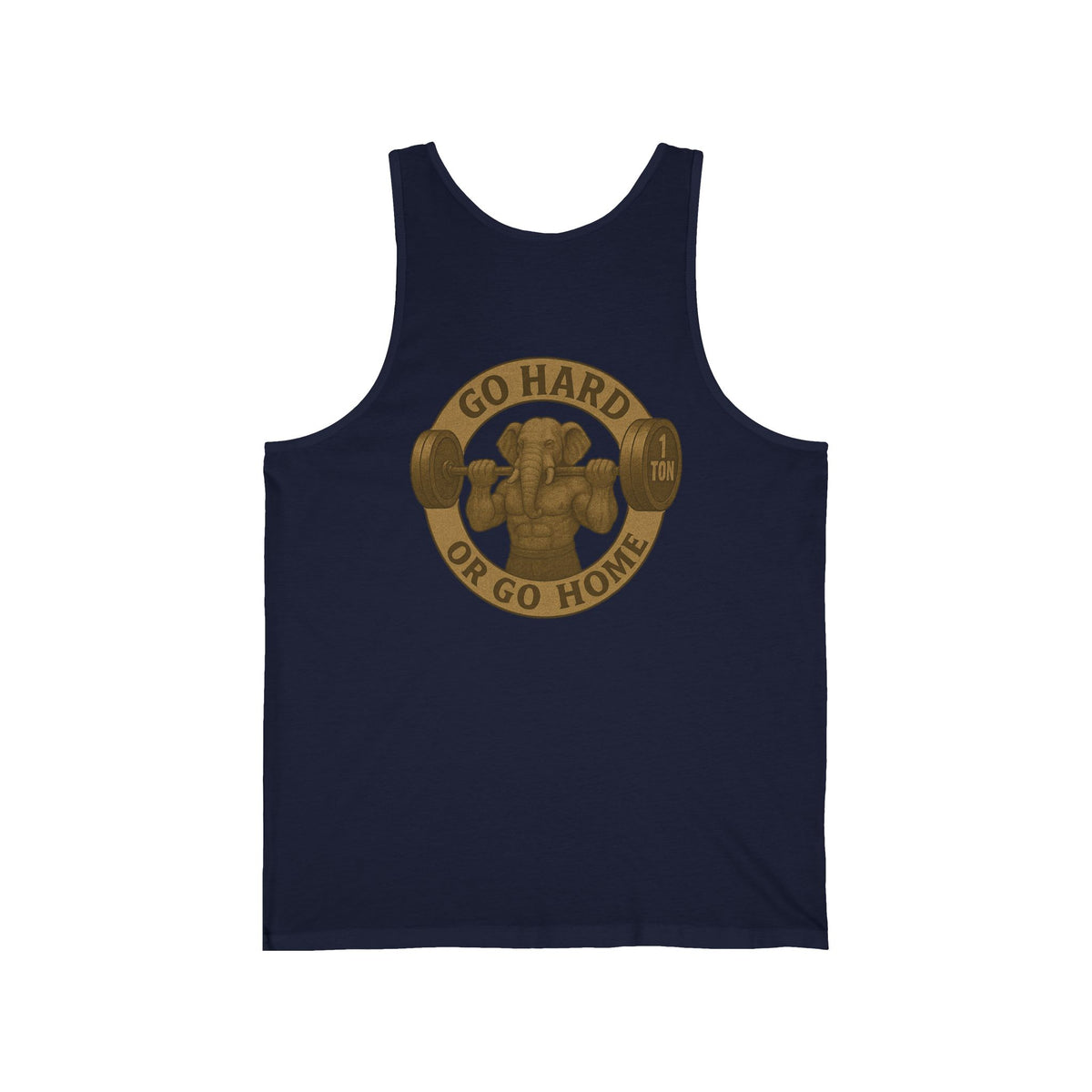 Family Tyes & Go Hard Unisex Jersey Tank - Workout & Fitness Tank Top